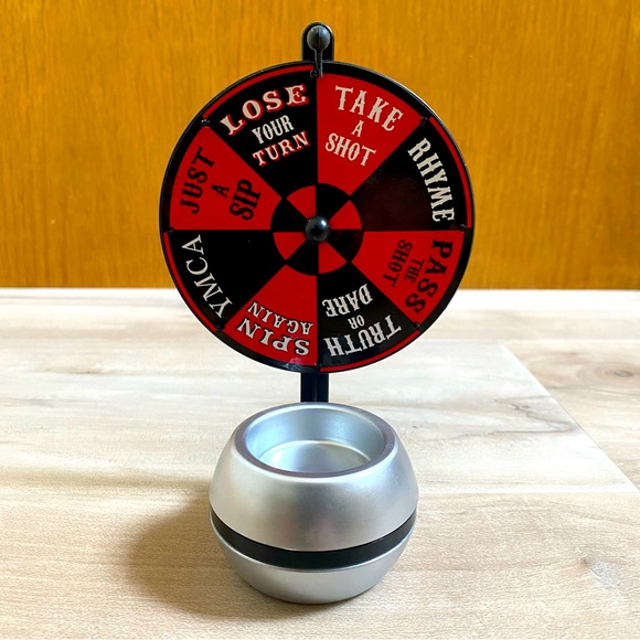 🔶 {4/$12} Barbuzzo Drinking Game - Shot Spin Wheel - Picture 1 of 14